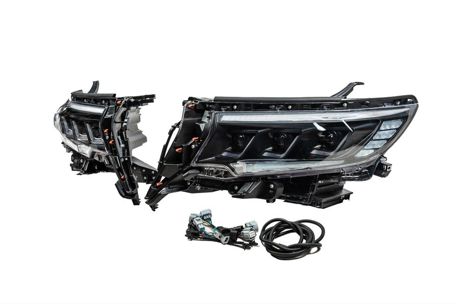 Toyota Land Cruiser Prado 150 2009-2023 Front Headlights Lexus-Design-3-LED V2 (2017+, Set of 2) Photo 2
