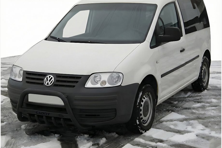 Volkswagen Caddy 2004-2010 Bull Bar WT004 Black (Stainless Steel) Image