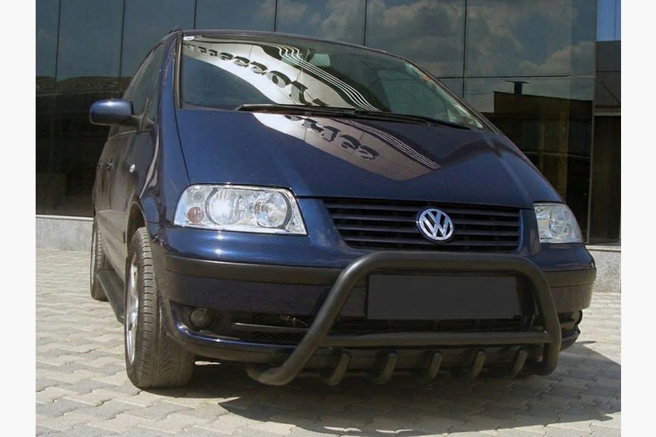 Volkswagen Sharan 1995-2010 Bull Bar WT003 Black Stainless Steel Image