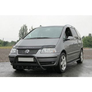 Bull Bar WT004 Black (Stainless Steel) Volkswagen Sharan 2010-2023 photo 2