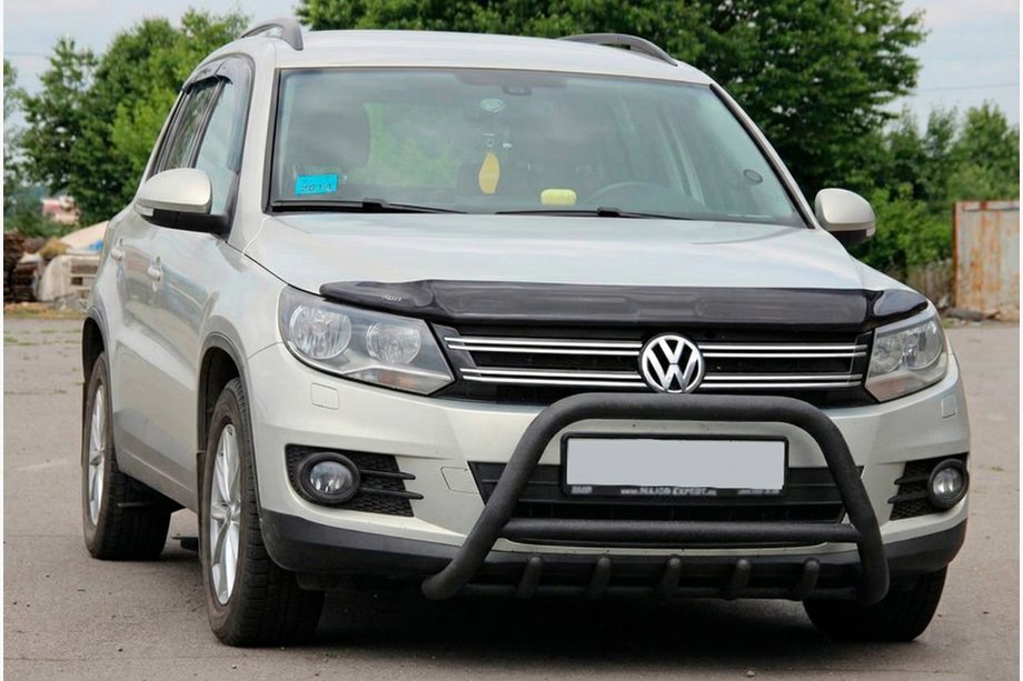 Volkswagen Tiguan 2007-2016 Bull Bar WT003 Black Stainless Steel Image