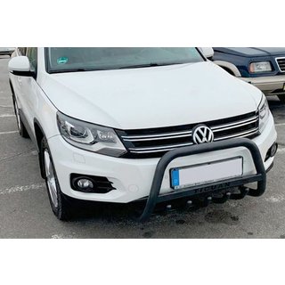 Bull Bar WT004 Black (Stainless Steel) Volkswagen Tiguan 2007-2016 photo 1