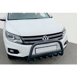 Bull Bar WT004 Black (Stainless Steel) Volkswagen Tiguan 2007-2016 photo 3