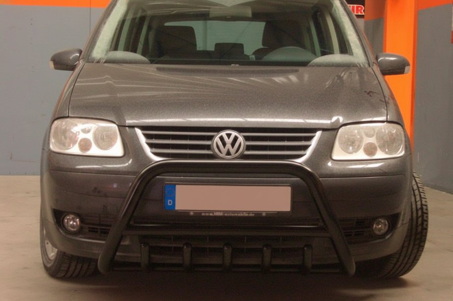 Volkswagen Touran 2003-2010 Bull Bar WT003 Black Stainless Steel Image