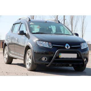 Bull Bar WT003 Black Stainless Steel Renault Sandero 2013-2022 photo 3