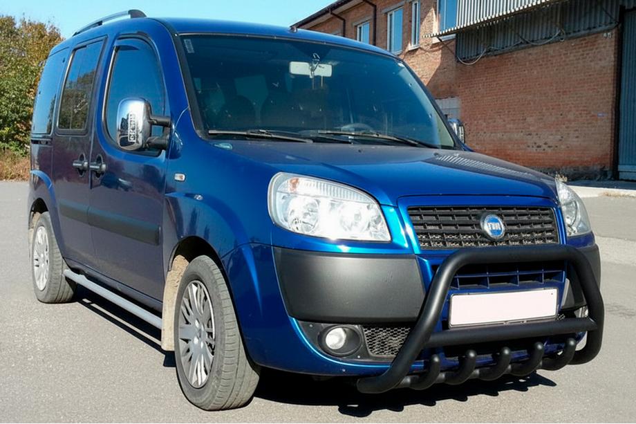 Fiat Doblo I 2001-2005 Bull Bar WT003 Black Stainless Steel Image