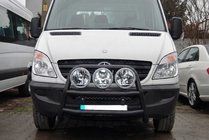 Mercedes Sprinter W906 2006–2018 High Bull Bar WT018 Black (Stainless Steel) photo 2