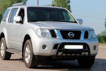 Nissan Navara 2006-2015 Bull Bar WT008 Black (Stainless Steel) photo 3