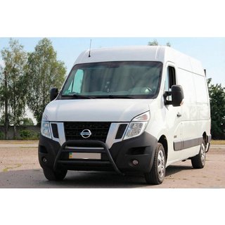 Bull Bar WT018 Black (Stainless Steel) Opel Movano 2010-2021 photo 2