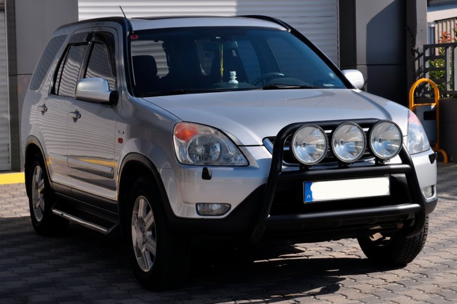 Honda CRV 2001-2006 Bull Bar WT018 Black (Stainless Steel) Image
