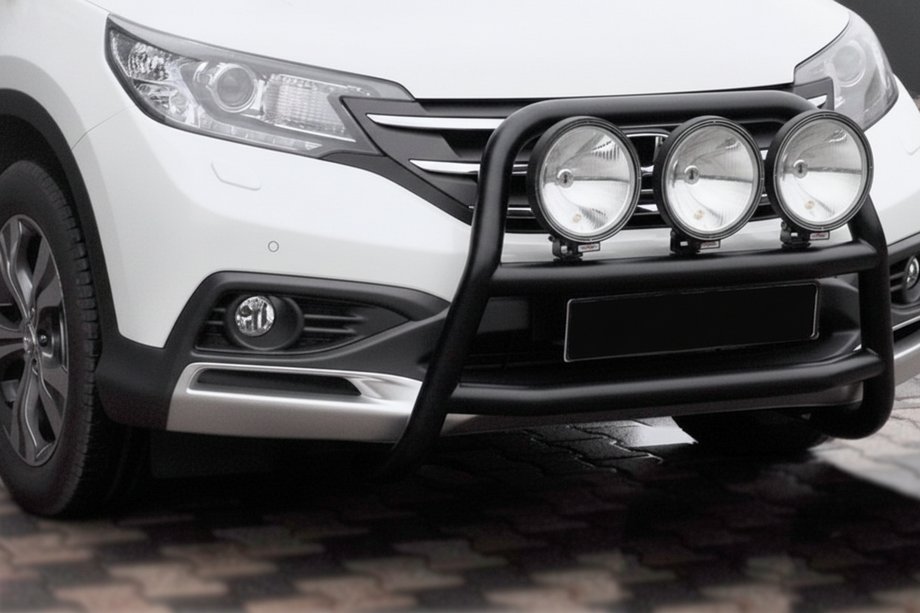 Honda CRV 2012-2016 Front Bumper Guard WT018 Black (Stainless Steel) Image