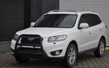 Hyundai Santa Fe 2 2006-2012 Bull Bar WT018 Black (Stainless Steel) photo 3