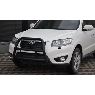 Bull Bar WT018 Black (Stainless Steel) Hyundai Santa Fe 2 2006-2012 photo 1