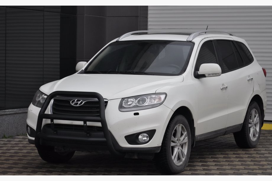 Hyundai Santa Fe 2 2006-2012 Bull Bar WT018 Black (Stainless Steel) Photo 3