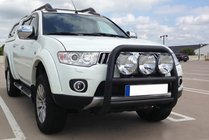 Mitsubishi L200 2006-2015 Bull Bar WT018 Black (Stainless Steel) photo 1