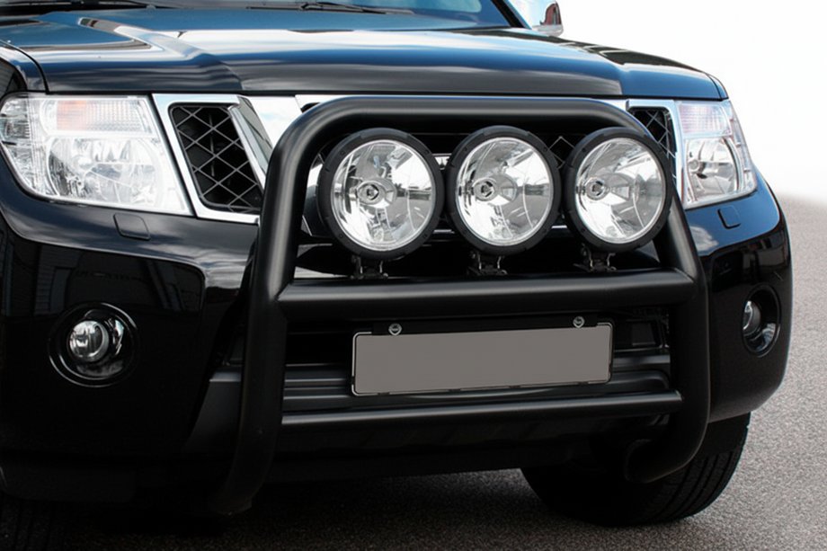 Nissan Navara 2006-2015 Bull Bar WT018 Black (Stainless Steel) Image