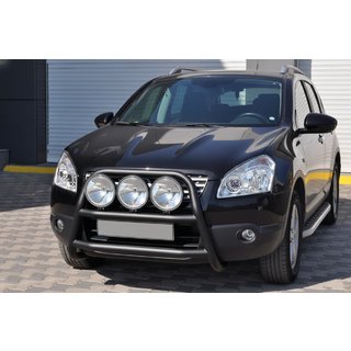 Bull Bar WT018 Black (Stainless Steel) Nissan Qashqai 2007-2010 photo 3