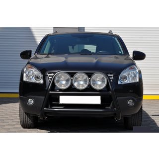 Bull Bar WT018 Black (Stainless Steel) Nissan Qashqai 2007-2010 photo 1
