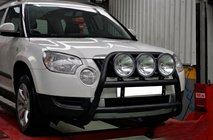 Skoda Yeti 2009-2017 Bull Bar WT018 Black (Stainless Steel) photo 2