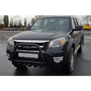 Bull Bar QT008 Black (Stainless Steel) Ford Ranger 2007-2011 photo 1