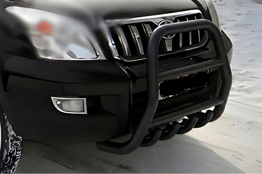 Toyota Land Cruiser Prado 120 2002-2009 High Bull Bar Black (Stainless Steel) Image