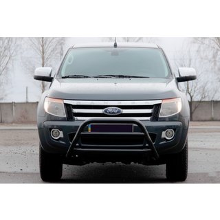 Front Bar WT022 Black (Stainless Steel) Ford Ranger 2011–2022 photo 1