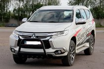 Mitsubishi Pajero Sport 2015- Bull Bar WT008 Black (Stainless Steel) photo 2
