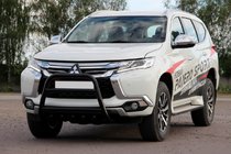 Mitsubishi Pajero Sport 2015- Bull Bar WT008 Black (Stainless Steel) photo 5