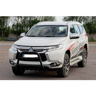 Bull Bar WT008 Black (Stainless Steel) Mitsubishi Pajero Sport 2015- photo 2