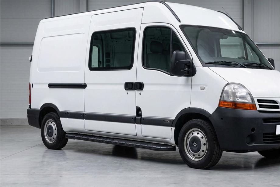 Renault Master 1998-2010 Side Steps Bosphorus Black (2 pcs, Aluminum) Image