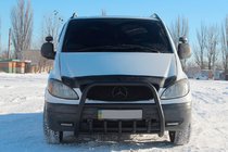 Mercedes Vito W639 2004-2014 Bull Bar XL-WT025 Black (Stainless Steel) photo 2