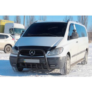 Bull Bar XL-WT025 Black (Stainless Steel) Mercedes Vito W639 2004-2014 photo 3
