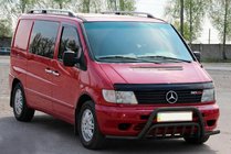 Mercedes Vito W638 1996-2003 Bull Bar with Side Tubes WT002 Plus Black (Stainless Steel) photo 2