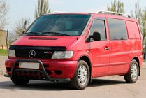 Mercedes Vito W638 1996-2003 Bull Bar with Side Tubes WT002 Plus Black (Stainless Steel) photo 3