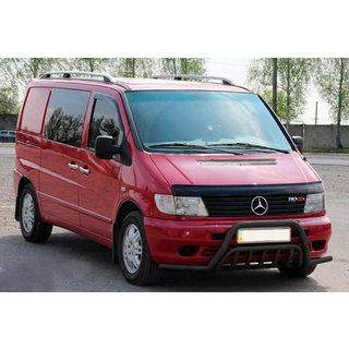 Bull Bar with Side Tubes WT002 Plus Black (Stainless Steel) Mercedes Vito W638 1996-2003 photo 2