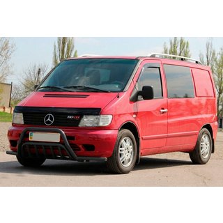 Bull Bar with Side Tubes WT002 Plus Black (Stainless Steel) Mercedes Vito W638 1996-2003 photo 3