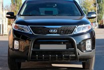 Kia Sorento II XM 2009-2014 Bull Bar WT021 Black (Stainless Steel) photo 2
