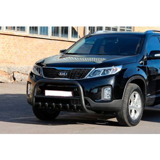 Bull Bar WT021 Black (Stainless Steel) Kia Sorento II XM 2009-2014 photo 1