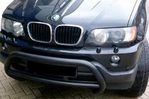 BMW X5 E53 1999–2006 Bull Bar WT015 Black (Stainless Steel) photo 1