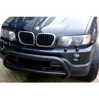 Bull Bar WT015 Black (Stainless Steel) BMW X5 E53 1999–2006