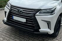 Lexus LX570/450d 2008-2022 Front Bar ST014 Black (2015+, Stainless Steel) photo 1