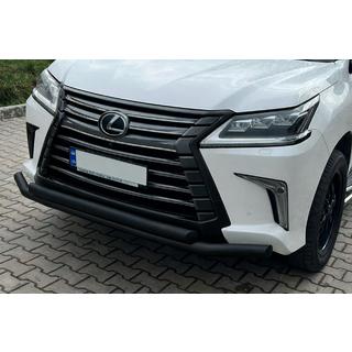 Front Bar ST014 Black (2015+, Stainless Steel) Lexus LX570/450d 2008-2022 photo 1