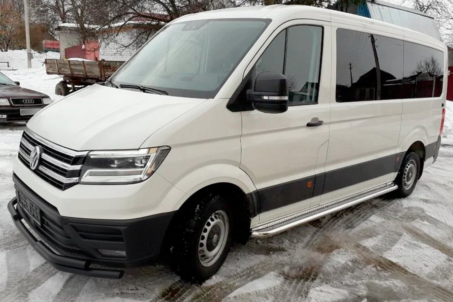 Volkswagen Crafter 2016- Front Bar ST085 Black (Stainless Steel) Image