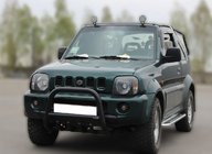 Suzuki Jimny 1998-2018 Bull Bar F2-01 Black (Stainless Steel) photo 3