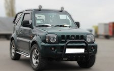 Suzuki Jimny 1998-2018 Bull Bar F2-01 Black (Stainless Steel) photo 2