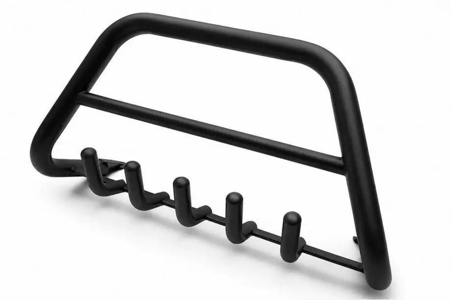 Renault Logan MCV 2005-2013 Front bull bar Black WT003 (stainless steel) Image