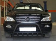 Mercedes ML W163 1997-2005 Black Bull Bar (Stainless Steel) photo 2