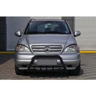 Black Bull Bar (Stainless Steel) Mercedes ML W163 1997-2005 photo 4