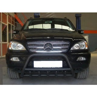 Black Bull Bar (Stainless Steel) Mercedes ML W163 1997-2005 photo 2