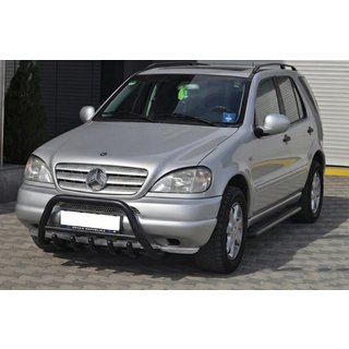 Black Bull Bar (Stainless Steel) Mercedes ML W163 1997-2005 photo 3